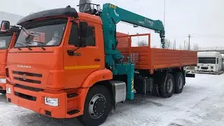 Бортовой с КМУ HKTC HLC-7016L на шасси КамАЗ 65115