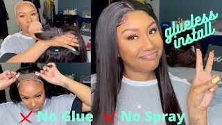 MAKE ANY WIG GLUELESS | PROTECTIVE STYLES | NATASHA NICOLE