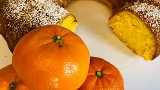 **MANDARIN CAKE** No Mixer, No Blender!! The Easiest One!!