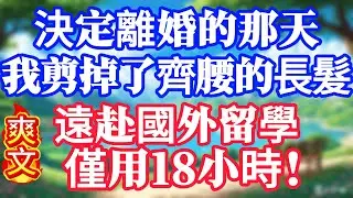決定離婚的那天，我剪掉了齊腰的長髮，遠赴國外留學，僅用18小時！#情感故事#小说#情感故事#家庭故事