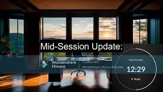 Study Productively With The Pomodoro Technique 25/5 |Study Along With Me | Pomodoro timer