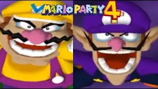Mario Party 4 - All Wario & Waluigi Losing Animation