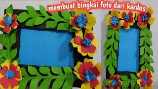 Cara membuat bingkai foto kreatif dari kertas kardus~dewidini craft