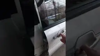 Закрытие двери после шумоизоляции Pajero 4