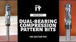 Tear-Out Free Template Work with Dual-Bearing Compression Router Bits
