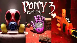 Where To Find Hand Jump / Gun / Gas Mask ✋🔫🤿 | Poppy Playtime Chapter 3