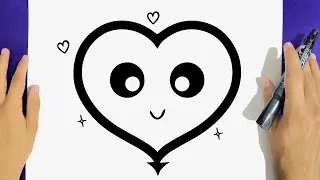 HOW TO DRAW A CUTE HEART