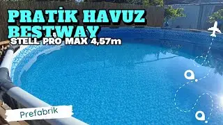 Pratik Havuz - Aile Boyu Bestway Prefabrik Yüzme Havuzu / Kutu Açılış ve Kurulum Aşaması