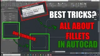 HOW TO USE FILLET COMMAND IN AUTOCAD MORE EFFECTIVELY & EFFICIENT WAY | AUTOCAD TUTORIALS