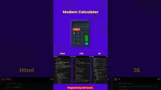Modern Calculator Using Html CSS and JavaScript 