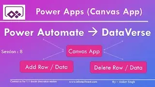 Connect Power Automate to DataVerse And Add Or Delete the Row or Data in DataVerse Table | Session 8