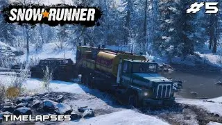 SNOWRUNNER Gameplay Part 5 - RESCUING HUMMER H2 AND EXPLORING ALASKA