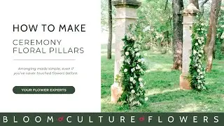 DIY Floral Pillar Tutorial