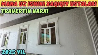 UYGA TRAVERTIN QILISH QANCHAGA TUSHADI?? | YANGI FASON USTA NARXLARI 2025 YIL