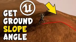 Detect Ground Slope Angle with Line Trace in Unreal Engine UE4 UE5