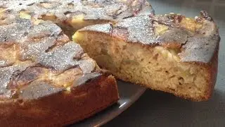 вкуснейший яблочный пирог на кефире