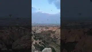Kızılçukur Vadisi'nden Balon kalkış seyri #kapadokya #cappadocia #nevşehir