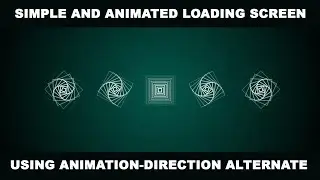 Loading screen using CSS - Animated loading website page