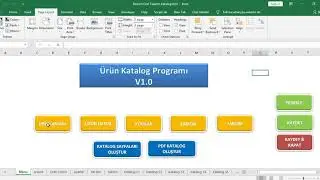 Excel Resimli Şablonlu Ürün Katalog Programı (Tanıtım)