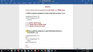 convert forloop into whileloop