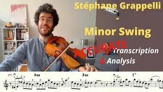Stéphane Grappelli - Minor Swing - Transcription précise & Analyse