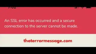 An SSL error has occurred and a secure connection...(Clubhouse)