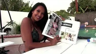 Debbie Sath Signing Her Amped Asia Magazine - Sexy Asian