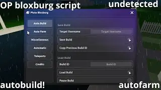 The BEST bloxburg script 2025, Pluto, op autobuild, autofarm, undetected