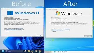 Transforming Windows 11 into Windows 7