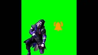 Pubg jokar Emote|Animated Subscribe Button| Green Screen Effects|subscribe green screen |