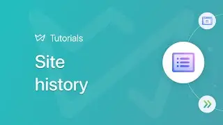 Site history | Weblium website builder