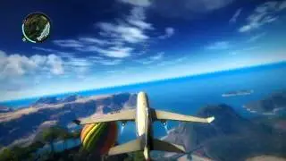 just cause 2 fun with jets and hot air baloons!