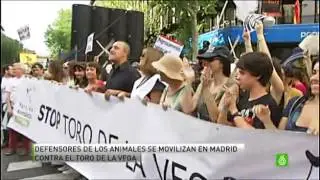 Noticias LaSexta Manifestación STOP Toro de la vega 2013
