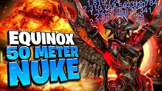 INSANE Equinox 50 METER NUKE Build | 280% Range Armor Strip & Destroy Steel Path | Warframe 2026