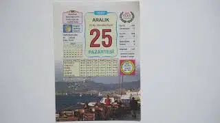 25 aralık 2023 pazartesi günü takvim yaprağı