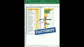 Customize excel bar charts based upon criteria #barcharts #custombarcharts #exceltips