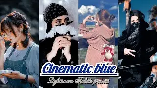 Cinematic blue - cinematic blue / cinematic Aqua /  blue tone cinematic preset / moody blue preset