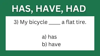 Use of 'HAS', 'HAVE, and 'HAD' - (Part 2) | English grammar quiz | Can you score 12/12 ?