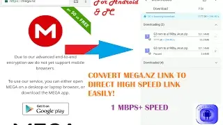 Trick to Download Mega Links Directly Via UC browser or IDM OR ADM at High Speed