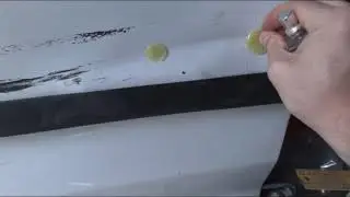 Вытяжка вмятины без рихтовки.PDR в домашних условиях.