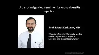 Ultrasound guided semimembranosus bursitis injection