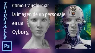 Composicion futurista Cyborg Woman