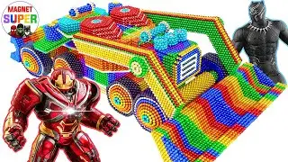 How To Make A Bulldozer By 80,000 Magnetic Balls For Superhero | Magnet Super
