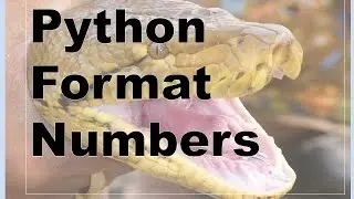 120-Python - Formatting Numbers