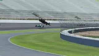 Huge IndyCar crash