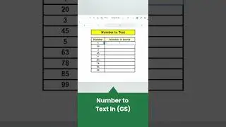Quickly convert words to numbers in Google Sheets 🚀👨‍💻 
