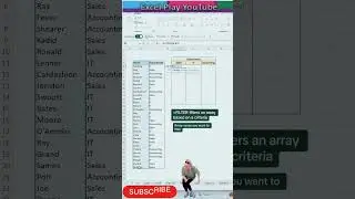 Finally Showing You Filter function in Excel #excel #shorts