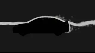 Another Wind tunnel test using blender particle system