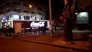 Рождественский грузовик Coca-Cola в Николаеве