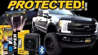 Protected by VIPER! Ford F250 Alarm Install DS4+ Bluetooth Siren, 2 Way Remotes & ALL sensors